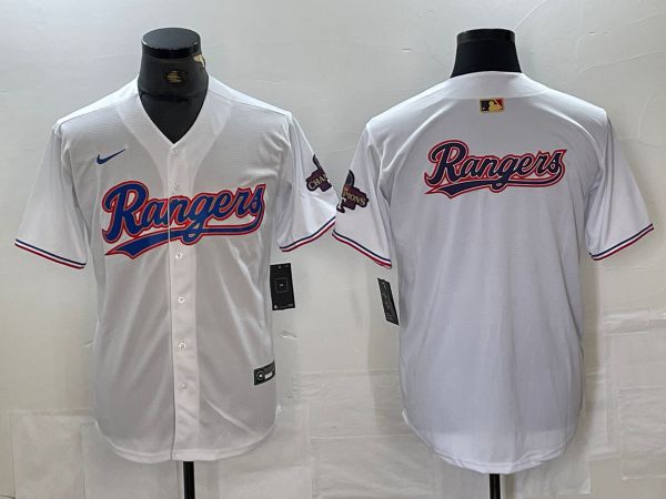 Men Texas Rangers Blank White Game Nike 2024 MLB Jersey style 4->philadelphia eagles->NFL Jersey